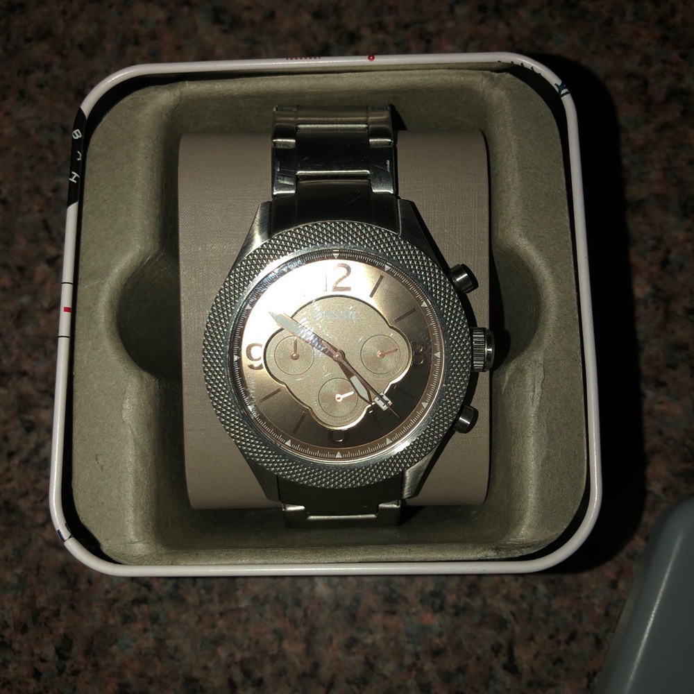 Men’s Rose Gold Fossil watch